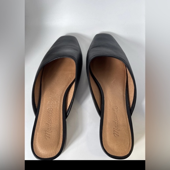 Madewell Adelia Black Leather Women's Mules - 8.5 - Picture 4 of 9